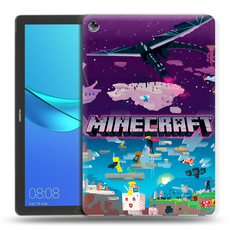 Силиконовый чехол на Huawei MediaPad M5 10.8 с принтом Майнкрафт Minecraft Силиконовый чехол на Huawei MediaPad M5 10.8 с принтом Майнкрафт Minecraft