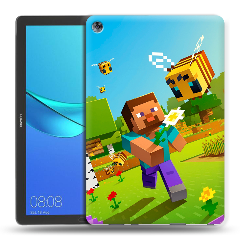 Силиконовый чехол на Huawei MediaPad M5 10.8 с принтом Майнкрафт Minecraft Силиконовый чехол на Huawei MediaPad M5 10.8 с принтом Майнкрафт Minecraft