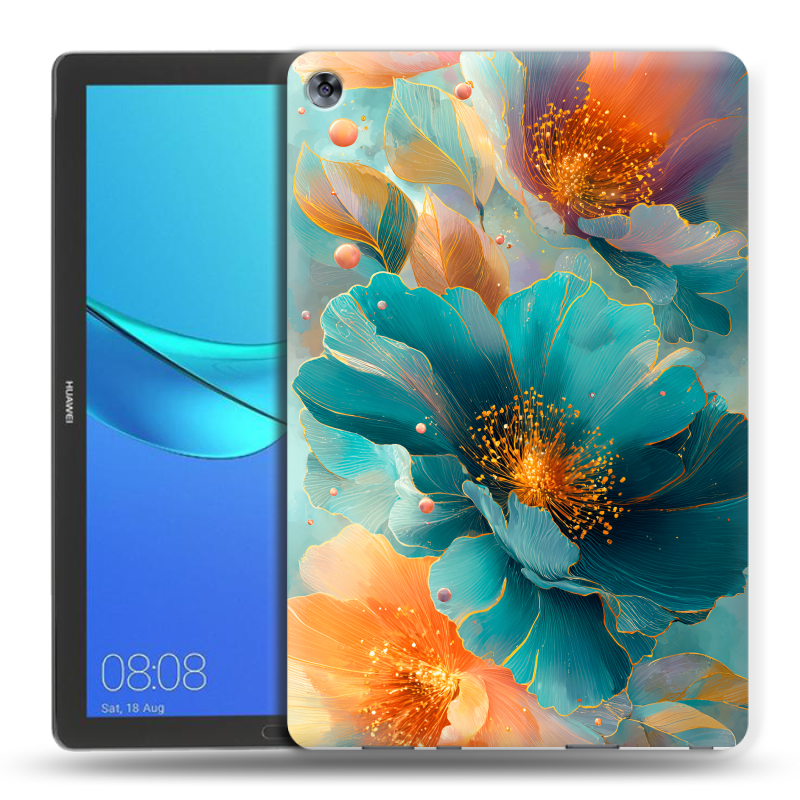 Силиконовый чехол на Huawei MediaPad M5 10.8 с принтом Цветы Силиконовый чехол на Huawei MediaPad M5 10.8 с принтом Цветы