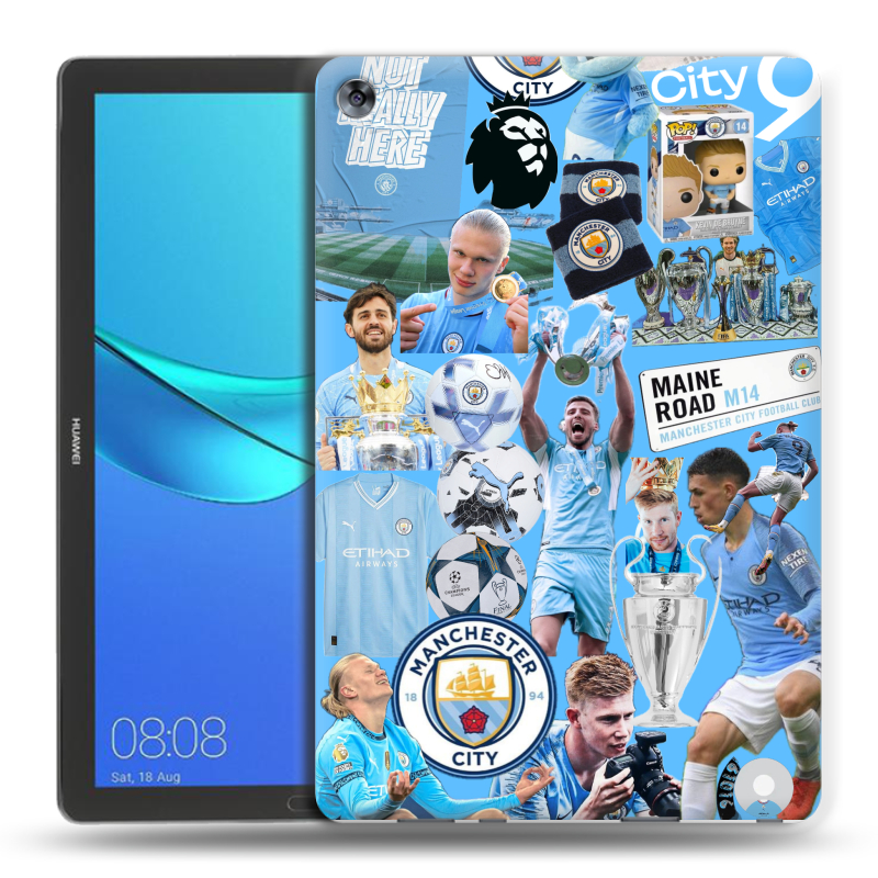 Силиконовый чехол на Huawei MediaPad M5 10.8 с принтом Man City Манчестер Сити Силиконовый чехол на Huawei MediaPad M5 10.8 с принтом Man City Манчестер Сити
