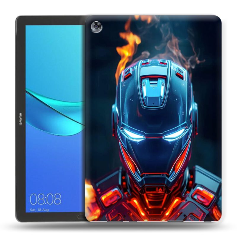 Силиконовый чехол на Huawei MediaPad M5 10.8 с принтом IronMan Железный человек Силиконовый чехол на Huawei MediaPad M5 10.8 с принтом IronMan Железный человек