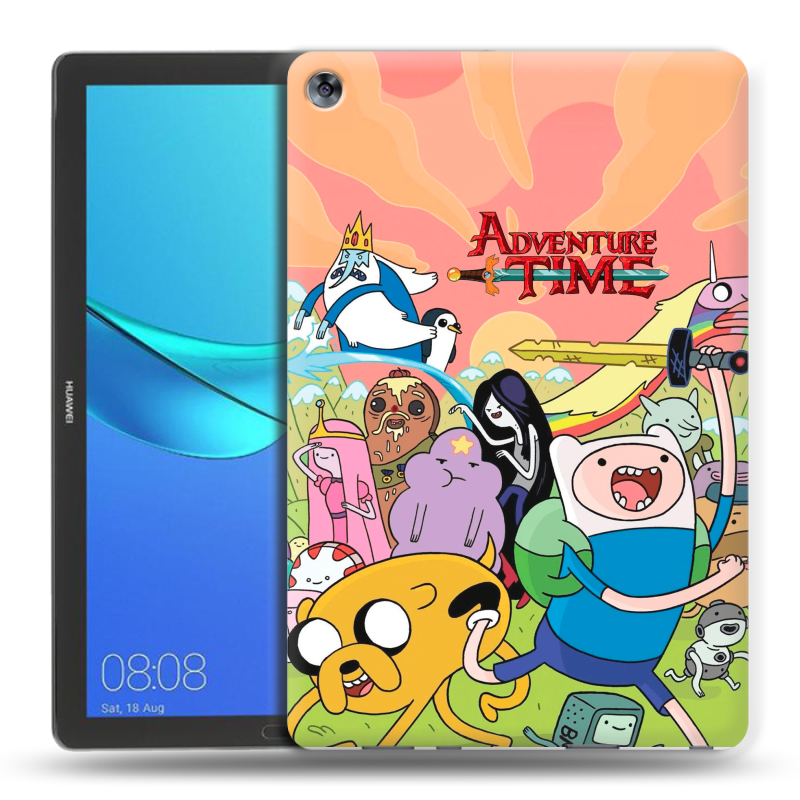 Силиконовый чехол на Huawei MediaPad M5 10.8 с принтом Adventure time Время приключений Силиконовый чехол на Huawei MediaPad M5 10.8 с принтом Adventure time Время приключений