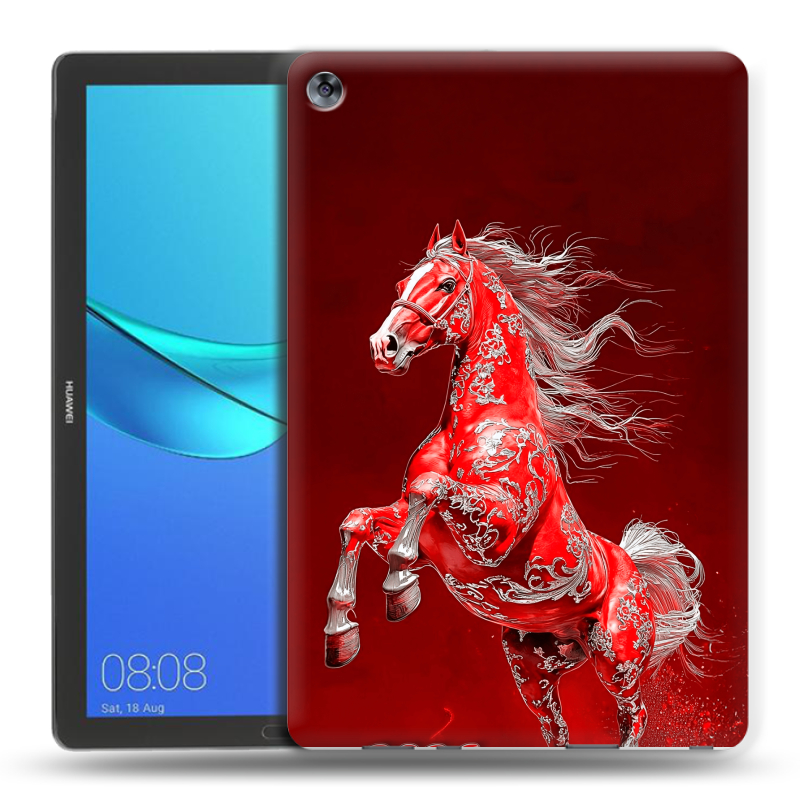 Силиконовый чехол на Huawei MediaPad M5 10.8 с принтом Новый год Силиконовый чехол на Huawei MediaPad M5 10.8 с принтом Новый год