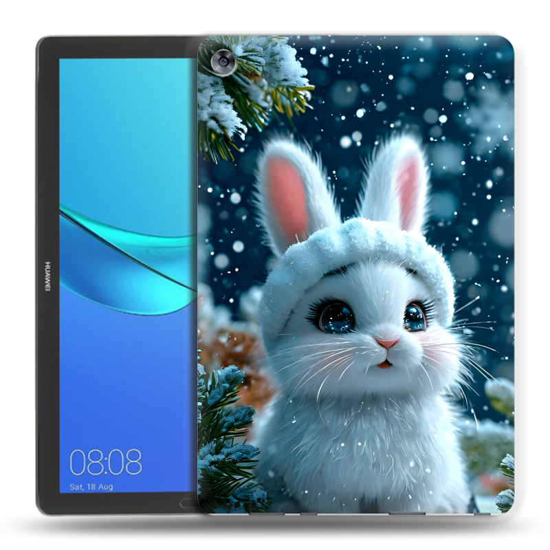 Силиконовый чехол на Huawei MediaPad M5 10.8 с принтом Новый год Силиконовый чехол на Huawei MediaPad M5 10.8 с принтом Новый год