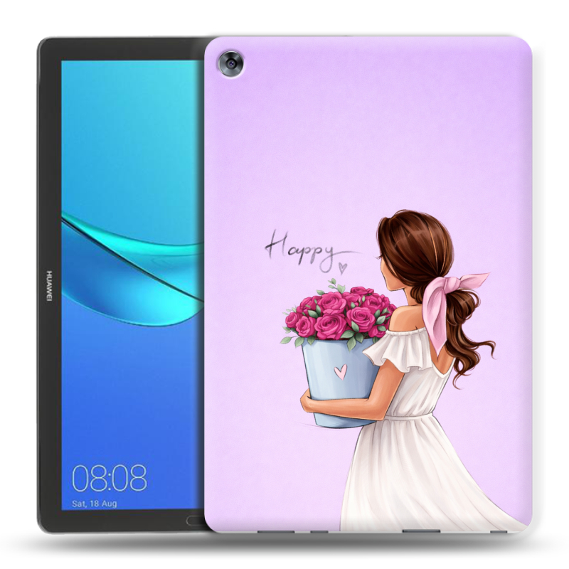 Силиконовый чехол на Huawei MediaPad M5 10.8 с принтом женский Силиконовый чехол на Huawei MediaPad M5 10.8 с принтом женский