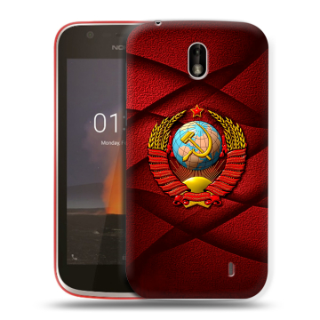 Пластиковый чехол на Nokia 1 с принтом Герб СССР Пластиковый чехол на Nokia 1 с принтом Герб СССР