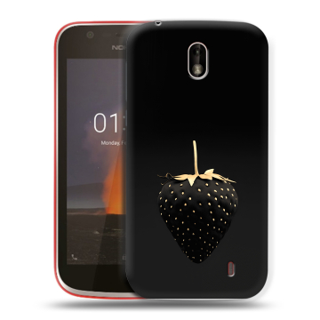 Пластиковый чехол на Nokia 1 с принтом Черная клубника Пластиковый чехол на Nokia 1 с принтом Черная клубника