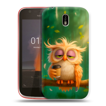 Пластиковый чехол на Nokia 1 с принтом сова