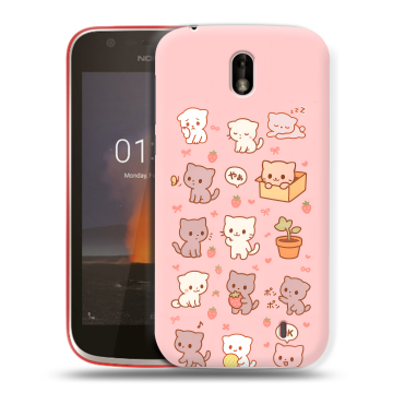 Пластиковый чехол на Nokia 1 с принтом Hello Kitty Хелоу Кити Пластиковый чехол на Nokia 1 с принтом Hello Kitty Хелоу Кити