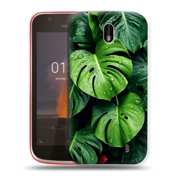 Пластиковый чехол на Nokia 1 с принтом Листья Пластиковый чехол на Nokia 1 с принтом Листья