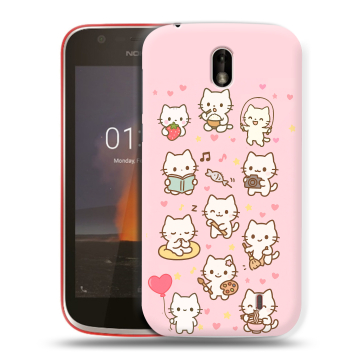 Пластиковый чехол на Nokia 1 с принтом Hello Kitty Хелоу Кити Пластиковый чехол на Nokia 1 с принтом Hello Kitty Хелоу Кити