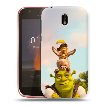 Пластиковый чехол на Nokia 1 с принтом Шрек Shrek