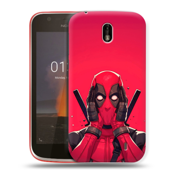 Пластиковый чехол на Nokia 1 с принтом Дедпул Deadpool Пластиковый чехол на Nokia 1 с принтом Дедпул Deadpool