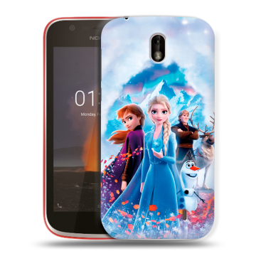 Пластиковый чехол на Nokia 1 с принтом Холодное сердце Frozen Пластиковый чехол на Nokia 1 с принтом Холодное сердце Frozen