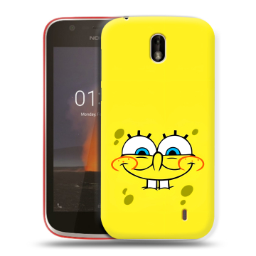 Пластиковый чехол на Nokia 1 с принтом спанчбоб спанч боб Пластиковый чехол на Nokia 1 с принтом спанчбоб спанч боб