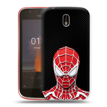 Пластиковый чехол на Nokia 1 с принтом человек паук spiderman Пластиковый чехол на Nokia 1 с принтом человек паук spiderman