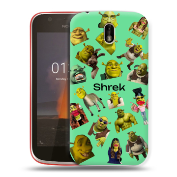 Пластиковый чехол на Nokia 1 с принтом Шрек Shrek