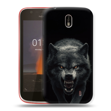 Пластиковый чехол на Nokia 1 с принтом Волк Пластиковый чехол на Nokia 1 с принтом Волк