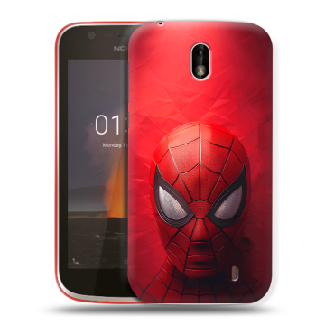 Пластиковый чехол на Nokia 1 с принтом Spiderman Человек паук