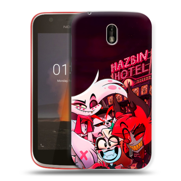 Пластиковый чехол на Nokia 1 с принтом Hazbin Hotel Отель Хазбин Пластиковый чехол на Nokia 1 с принтом Hazbin Hotel Отель Хазбин