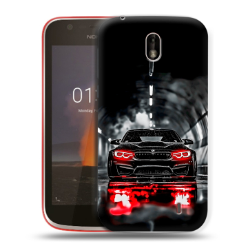 Пластиковый чехол на Nokia 1 с принтом BMW БМВ