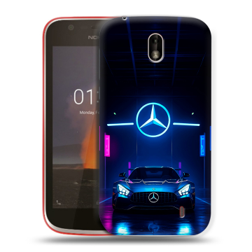 Пластиковый чехол на Nokia 1 с принтом Mercedes Мерседес Пластиковый чехол на Nokia 1 с принтом Mercedes Мерседес