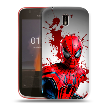 Пластиковый чехол на Nokia 1 с принтом Spiderman Человек паук Пластиковый чехол на Nokia 1 с принтом Spiderman Человек паук