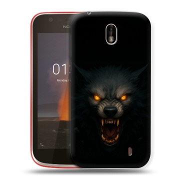 Пластиковый чехол на Nokia 1 с принтом Волк