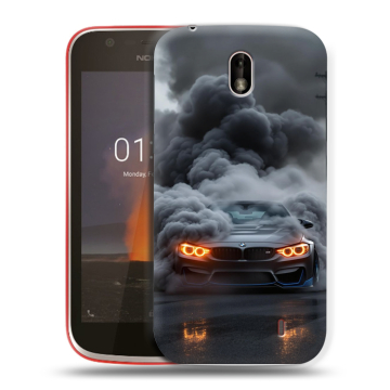 Пластиковый чехол на Nokia 1 с принтом BMW БМВ