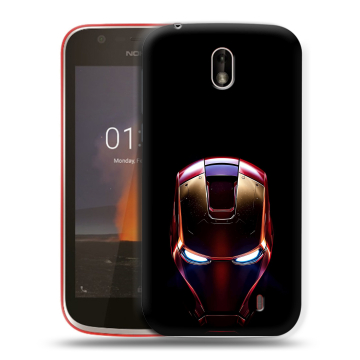 Пластиковый чехол на Nokia 1 с принтом IronMan Железный человек Пластиковый чехол на Nokia 1 с принтом IronMan Железный человек