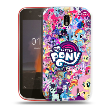 Пластиковый чехол на Nokia 1 с принтом My little pony Дружба чудо Пластиковый чехол на Nokia 1 с принтом My little pony Дружба чудо