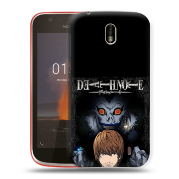 Пластиковый чехол на Nokia 1 с принтом Death note Тетрадь смерти