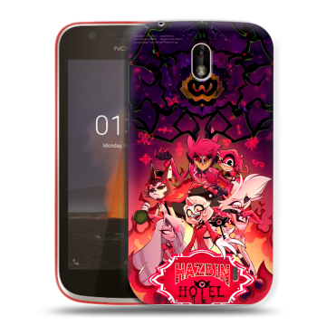 Пластиковый чехол на Nokia 1 с принтом Hazbin Hotel Отель Хазбин Пластиковый чехол на Nokia 1 с принтом Hazbin Hotel Отель Хазбин