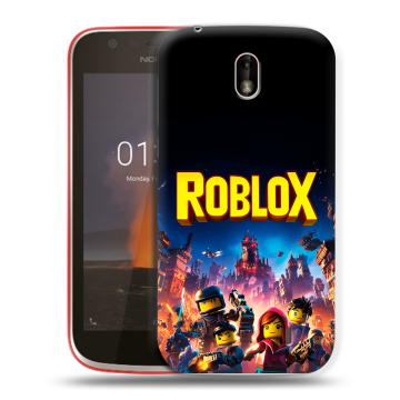 Пластиковый чехол на Nokia 1 с принтом Roblox Роблокс Пластиковый чехол на Nokia 1 с принтом Roblox Роблокс