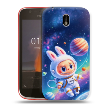 Пластиковый чехол на Nokia 1 с принтом Labubu Лабубу Пластиковый чехол на Nokia 1 с принтом Labubu Лабубу