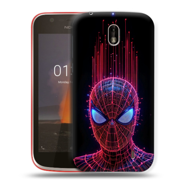 Пластиковый чехол на Nokia 1 с принтом Spiderman Человек паук Пластиковый чехол на Nokia 1 с принтом Spiderman Человек паук