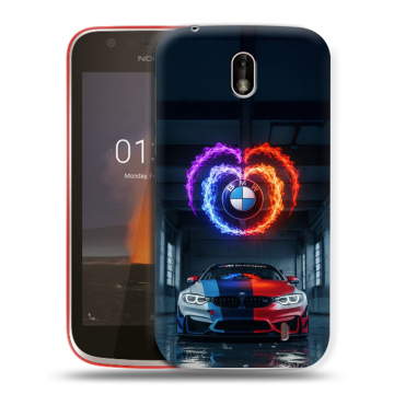 Пластиковый чехол на Nokia 1 с принтом BMW БМВ Пластиковый чехол на Nokia 1 с принтом BMW БМВ