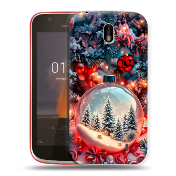 Пластиковый чехол на Nokia 1 с принтом Новый год