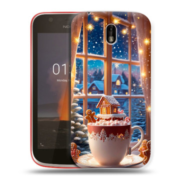 Пластиковый чехол на Nokia 1 с принтом Новый год
