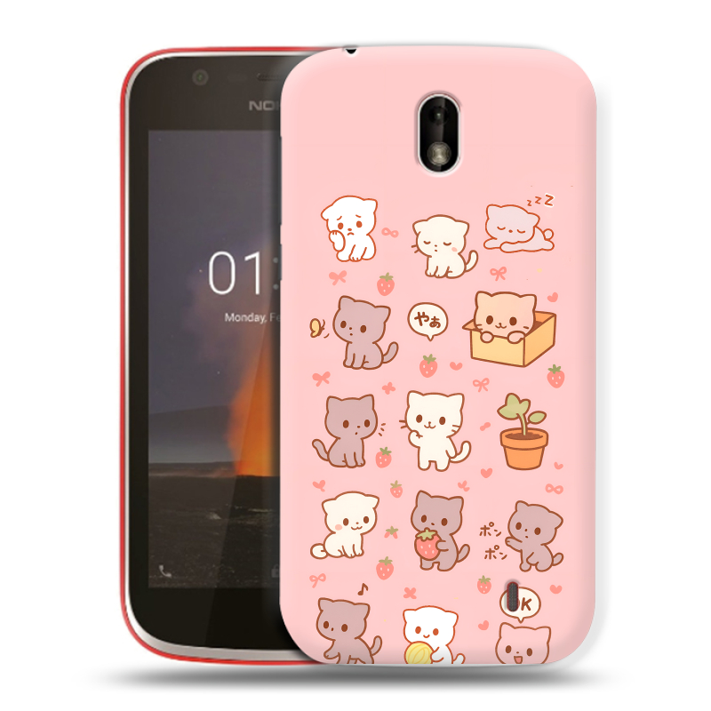 Пластиковый чехол на Nokia 1 с принтом Hello Kitty Хелоу Кити Пластиковый чехол на Nokia 1 с принтом Hello Kitty Хелоу Кити