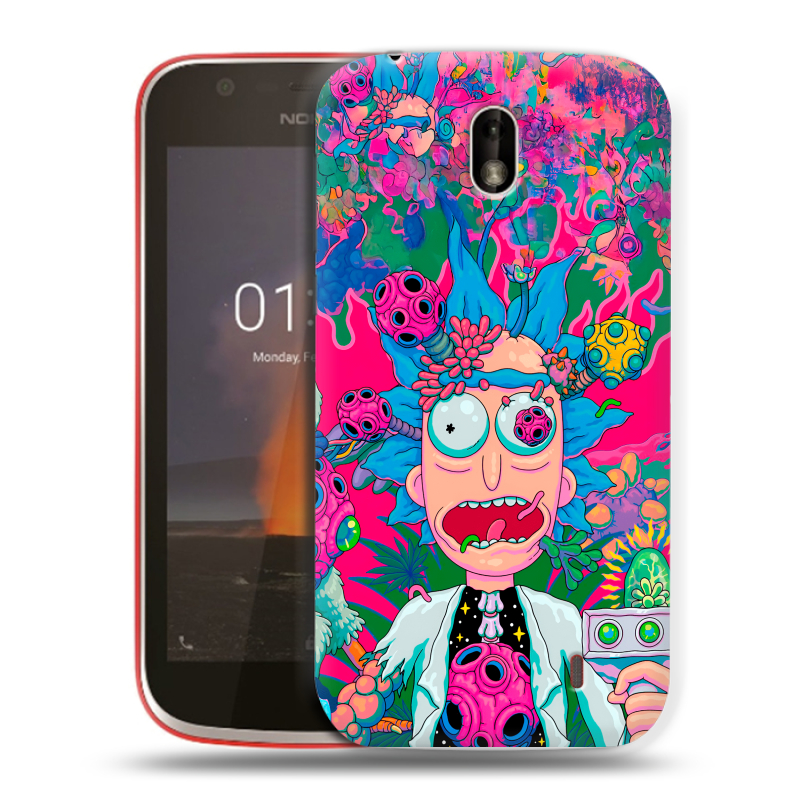 Пластиковый чехол на Nokia 1 с принтом Рик и Морти Rick Morty Пластиковый чехол на Nokia 1 с принтом Рик и Морти Rick Morty