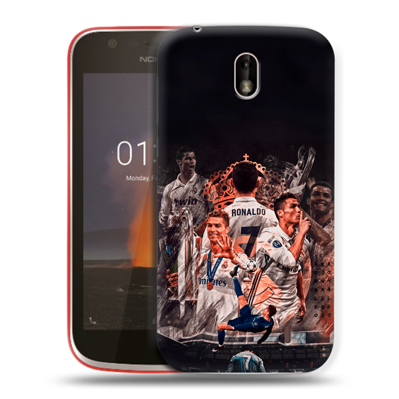 Пластиковый чехол на Nokia 1 с принтом Реал Роналдо Real Ronaldo Пластиковый чехол на Nokia 1 с принтом Реал Роналдо Real Ronaldo