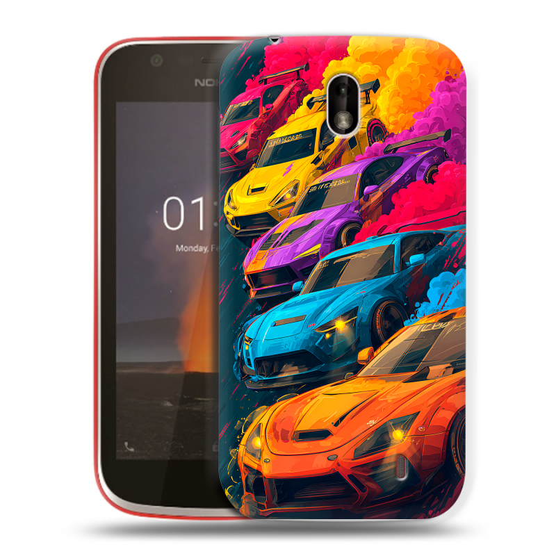 Пластиковый чехол на Nokia 1 с принтом Тачки Пластиковый чехол на Nokia 1 с принтом Тачки