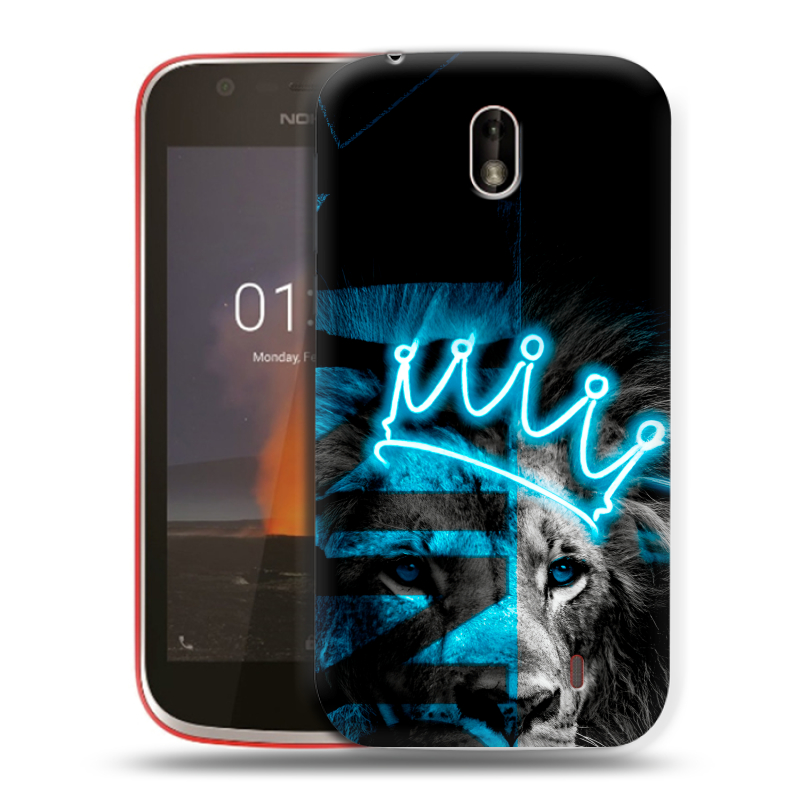 Пластиковый чехол на Nokia 1 с принтом Король лев Пластиковый чехол на Nokia 1 с принтом Король лев