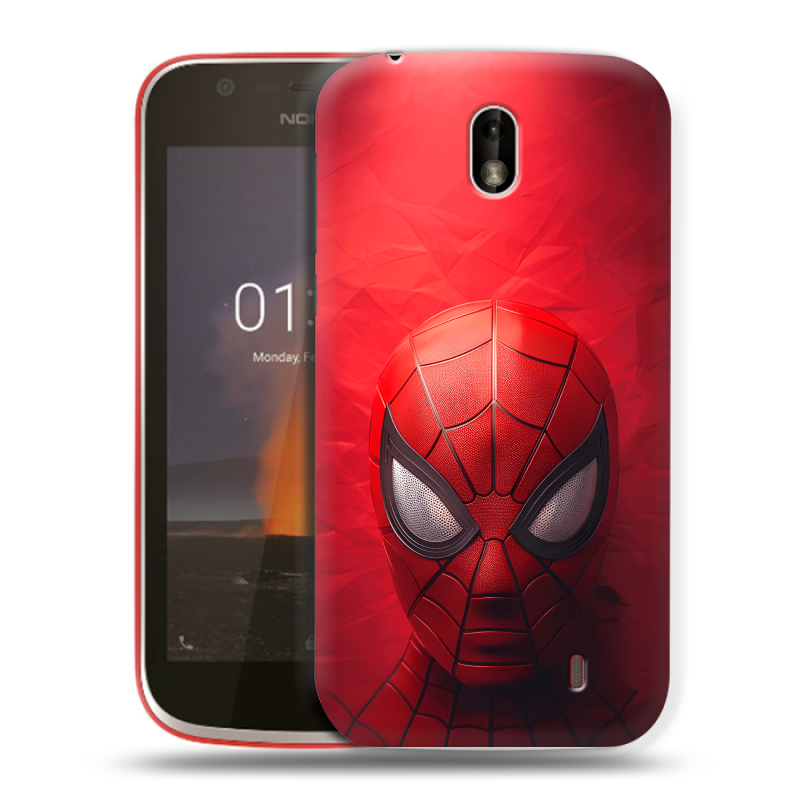 Пластиковый чехол на Nokia 1 с принтом Spiderman Человек паук Пластиковый чехол на Nokia 1 с принтом Spiderman Человек паук