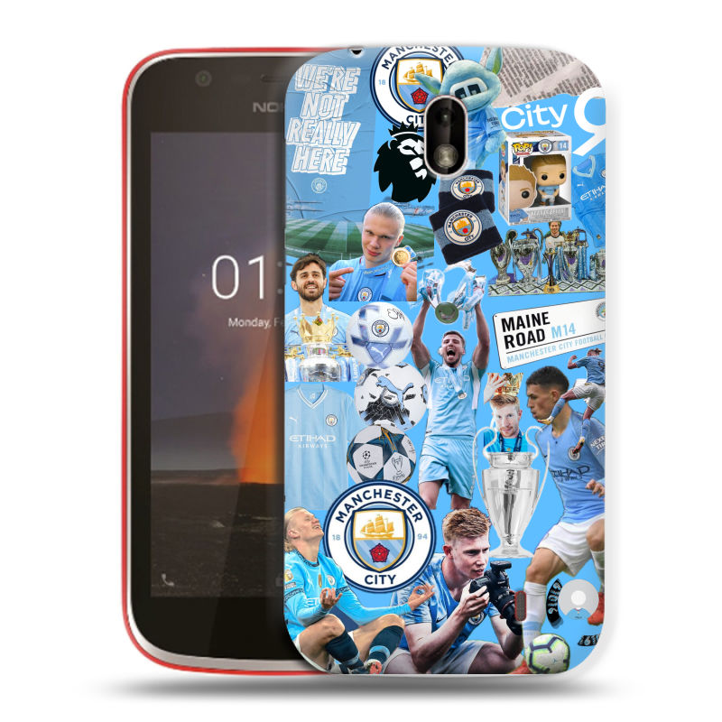 Пластиковый чехол на Nokia 1 с принтом Man City Манчестер Сити Пластиковый чехол на Nokia 1 с принтом Man City Манчестер Сити