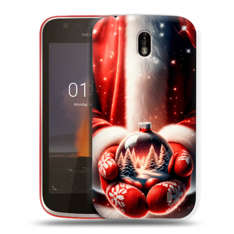 Пластиковый чехол на Nokia 1 с принтом Новый год Пластиковый чехол на Nokia 1 с принтом Новый год