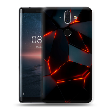 Силиконовый чехол на Nokia 8 Sirocco с принтом Яркие абстракции Силиконовый чехол на Nokia 8 Sirocco с принтом Яркие абстракции