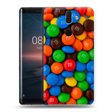 Силиконовый чехол на Nokia 8 Sirocco с принтом Конфеты Силиконовый чехол на Nokia 8 Sirocco с принтом Конфеты
