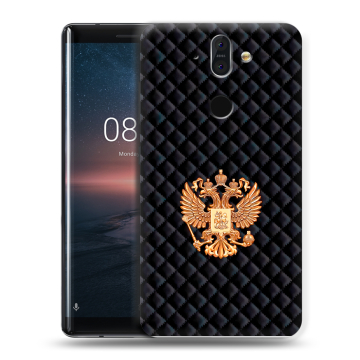Силиконовый чехол на Nokia 8 Sirocco с принтом Герб России принт Силиконовый чехол на Nokia 8 Sirocco с принтом Герб России принт